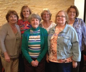 LCHS Class of '65 Front row (L-R) - Norma Hackworth Lena Fugate, Linda Sue Gilbert. Back row - Connie Fitch, Brenda Vaughn, Mary McClurg.