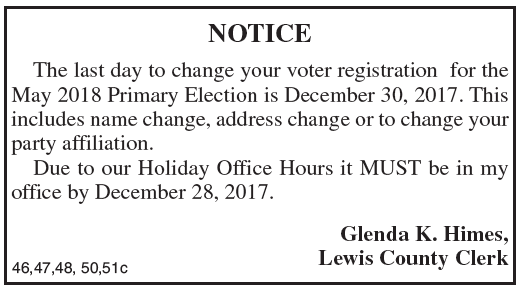 Last day to change voter registration for 2018 Primary