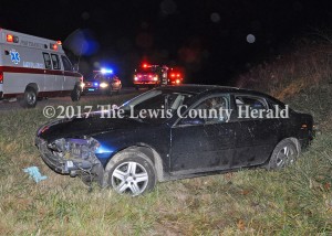 The driver of this Chevrolet Impala led deputies on a high-speed chase on the AA Hiughway. - Dennis Brown Photo