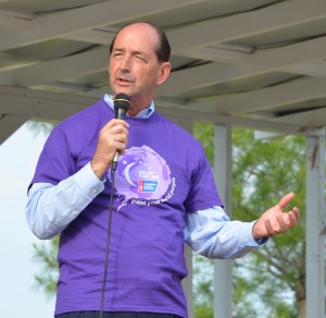Rocky Adkins speaks during a Relay for Life event in Lewis County. - Herald File Photo